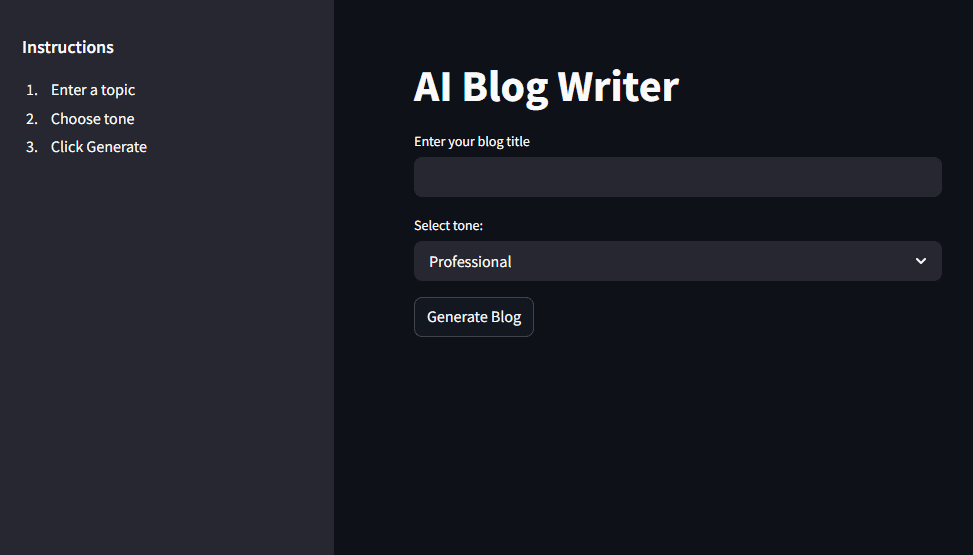 AI Blog Writer