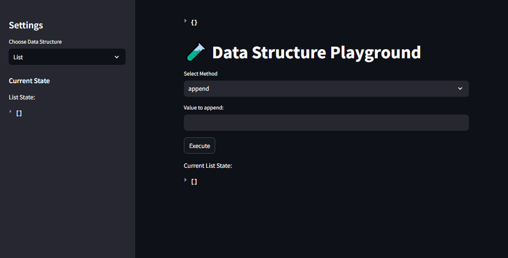 Data Structure Playground
