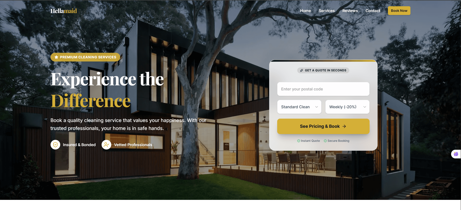 Cleaning Service Site — AI Built