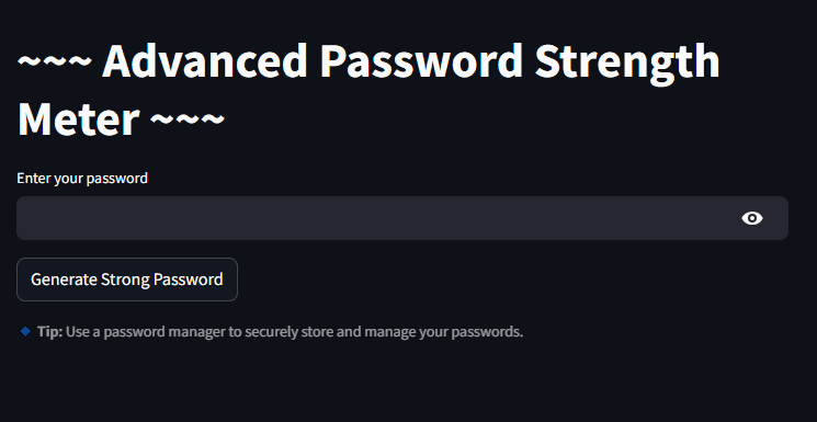 Password Strength Meter